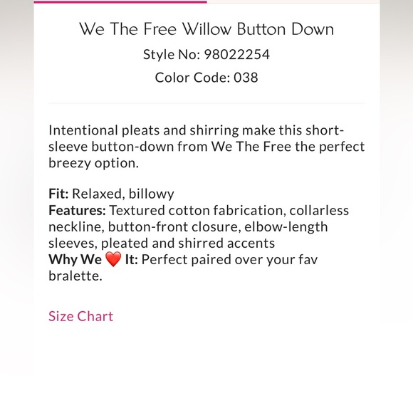 Free People - We the Free Willow button down - Picture 5 of 9